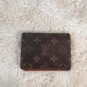 Authentic Y2K Louis Vuitton Brown Monogram Trifold Wallet with Flap